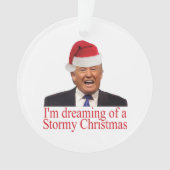Trump, dromen van een winkelkerst ornament (voorkant)