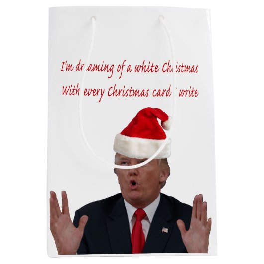 Trump, dromen van een witte kerst medium cadeauzakje (Voorkant)