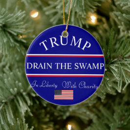 Trump droog de moerassen- Ornament