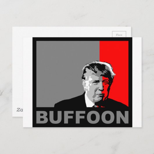 Trump/drumpf: Buffel Briefkaart (Voorkant / Achterkant)