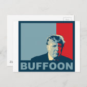 Trump/drumpf: Buffoon (de kleuren van de Hoop) Briefkaart (Voorkant / Achterkant)