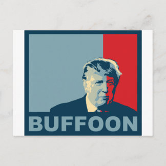 Trump/drumpf: Buffoon (de kleuren van de Hoop) Briefkaart
