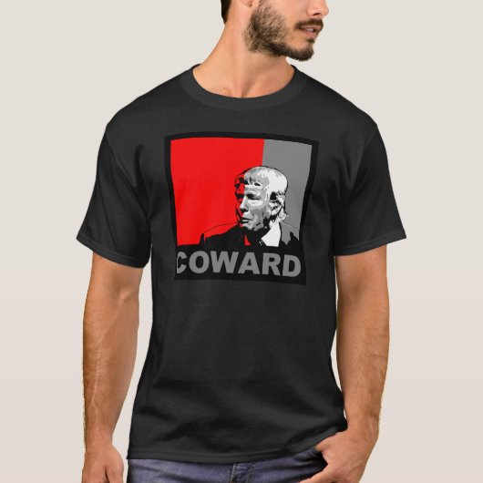 Trump/drumpf: Coward T-shirt (Voorkant)