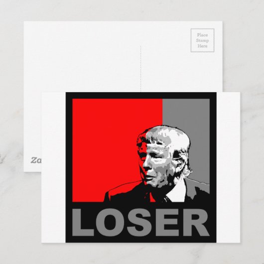 Trump/drumpf: Loser Briefkaart (Voorkant / Achterkant)