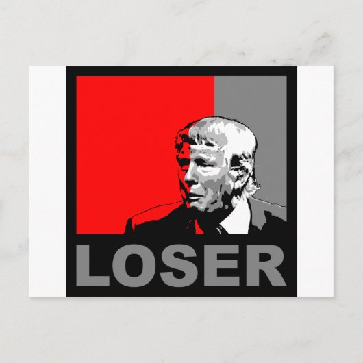 Trump/drumpf: Loser Briefkaart (Voorkant)