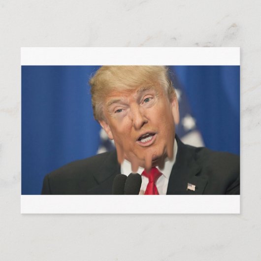 Trump/drumpf Melding down Briefkaart (Voorkant)