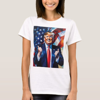 Trump duikt op t-shirt