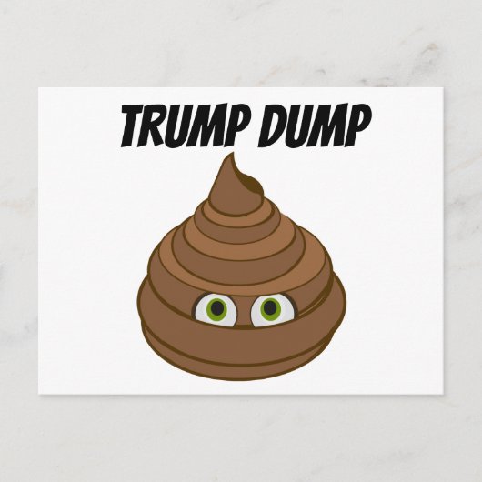Trump Dump Briefkaart (Voorkant)
