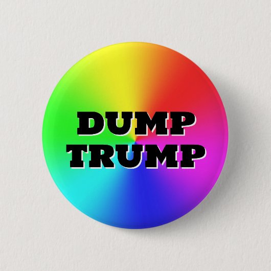 TRUMP DUMP (je kunt de woorden veranderen! ) Ronde Button 5,7 Cm (Voorkant)