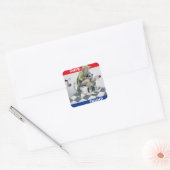 Trump Dump Vierkante Sticker (Envelop)