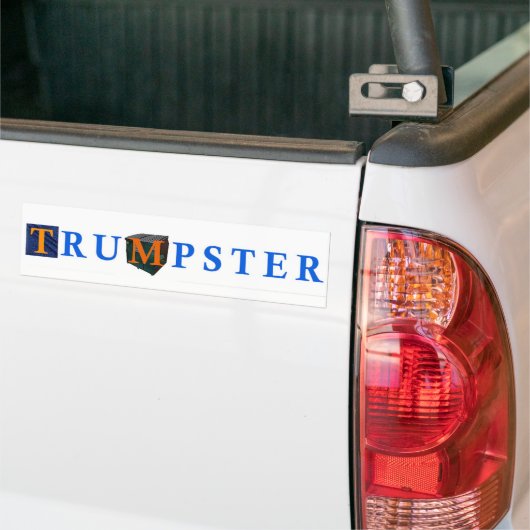 Trump Dumpster Sticker 2 — Blue, White (Op Truck)