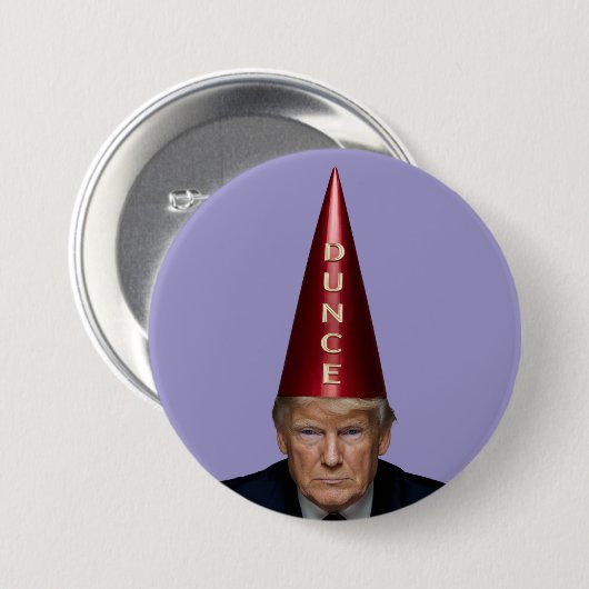 Trump Dunce Button (Voorkant /achterkant)