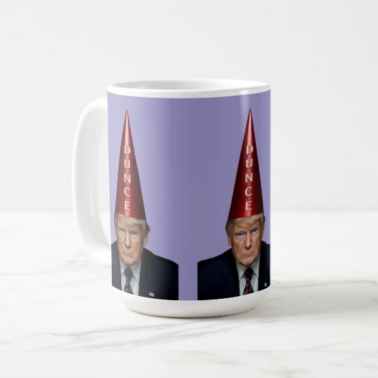 Trump Dunce Mug Koffiemok (Voorkant links)