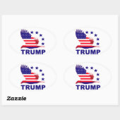 Trump eagle ovale sticker (Vel)