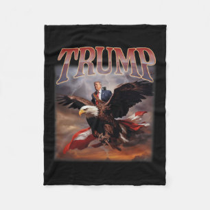 Trump Eagle USA President 2024 Neem Amerika terug Fleece Deken