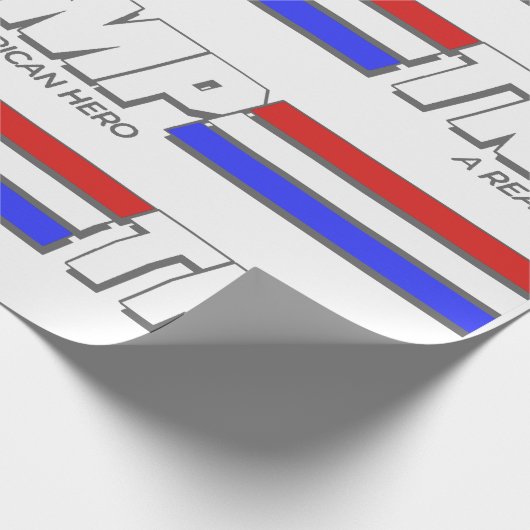 Trump - een echt Amerikaans herkoepelpapier Cadeaupapier (Hoek)