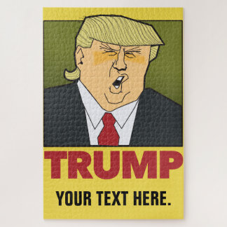 Trump. een raadselachtig man. voeg je eigen tekst legpuzzel