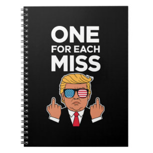 Trump één voor elke miss  notitieboek