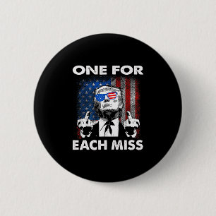 Trump één voor elke miss ronde button 5,7 cm