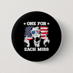 Trump Eén Voor Elke Miss T-shirt Trump Stem 2025 A Ronde Button 5,7 Cm