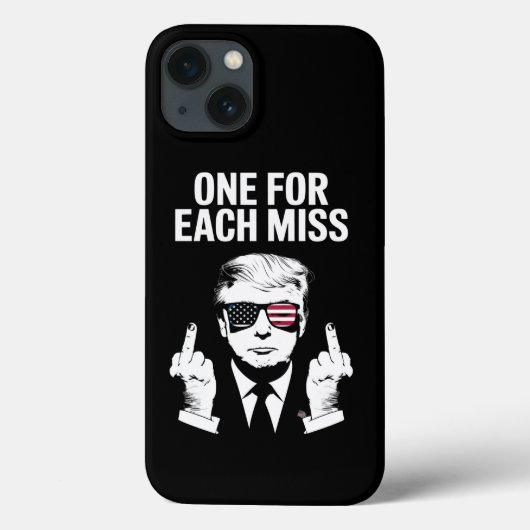 Trump Eén Voor Elke Misser Case-Mate iPhone Case (Achterkant)