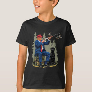 Trump Eendenjacht Donald Trump Oude School Camoufl T-shirt