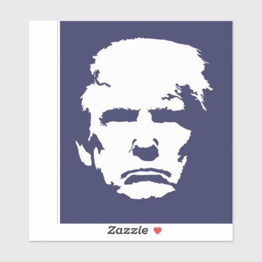TRUMP eenvoudig silhouet Sticker (Vel)