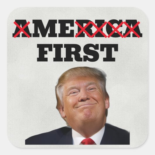 Trump (Eerst Mij) Sticker (Voorkant)