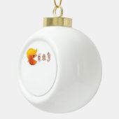 Trump eet Democraten Classic - Satirische hal Keramische Bal Ornament (Rechts)