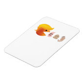 Trump eet Democraten Classic - Satirische hal Magneet (Linkerzijde)