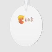 Trump eet Democraten Classic - Satirische hal Ornament (voorkant)