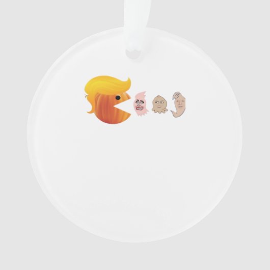 Trump eet Democraten Classic - Satirische hal Ornament (voorkant)