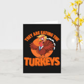 Trump eet Turkije en maakt Thanksgiving groen Kaart (Gele Bloem)