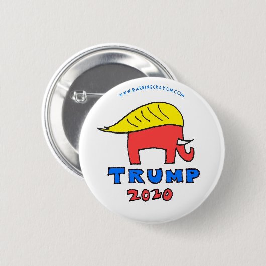Trump Elephant with hair button (Voorkant /achterkant)
