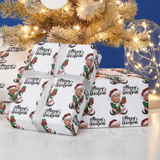 Trump Elf MAGA Holiday Gift Wrapping Paper Cadeaupapier (Feestdagen)