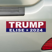 Trump Elise Stefanik 2024 Bumpersticker (Op auto)