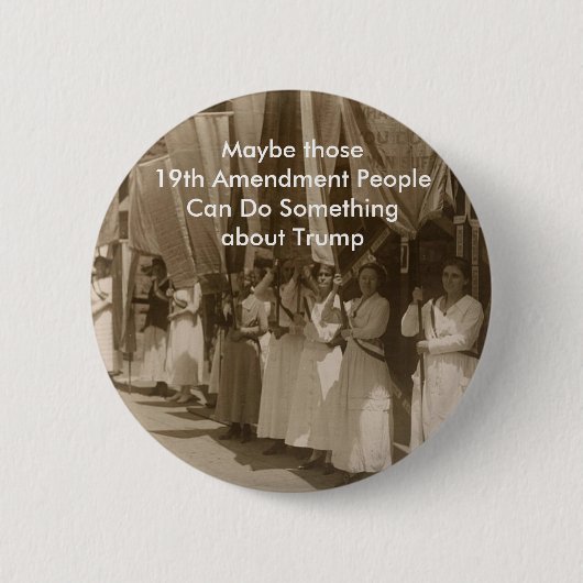 Trump en 19de wijziging ronde button 5,7 cm (Voorkant)