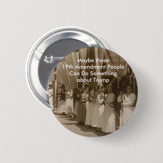 Trump en 19de wijziging ronde button 5,7 cm (Voorkant /achterkant)