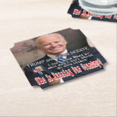 Trump en Biden debat Kartonnen Onderzetters (Gekanteld)