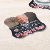 Trump en Biden debat Kartonnen Onderzetters (Gekanteld)