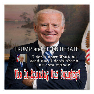 Trump en Biden debat Perfect Poster