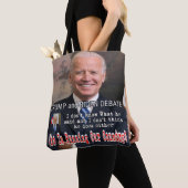 Trump en Biden debat Tote Bag (Dichtbij)