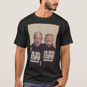 Trump en Boris Johnson - I_m met stomkop T-shirt