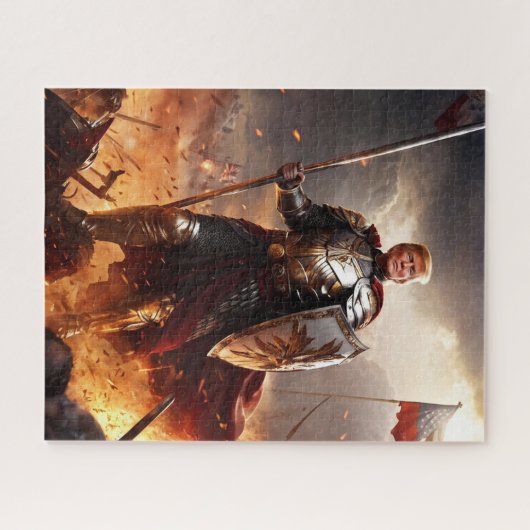 Trump en de Amerikaanse Guardian Puzzel Legpuzzel (Horizontaal)