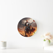 Trump en de Amerikaanse Guardian Wall Clock Ronde Klok (Huis)