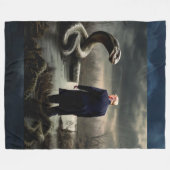 TRUMP en de DIEPE STAAT Fleece Deken (Voorkant (Horizontaal))