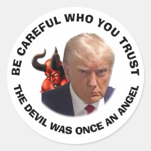 TRUMP EN DE DUIVELSE STICKER