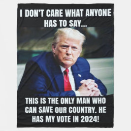 TRUMP en de VERKIEZINGEN Fleece Deken