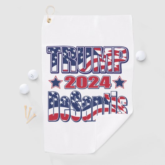 Trump en DeSantis 2024 Golfhanddoek (Insitu)