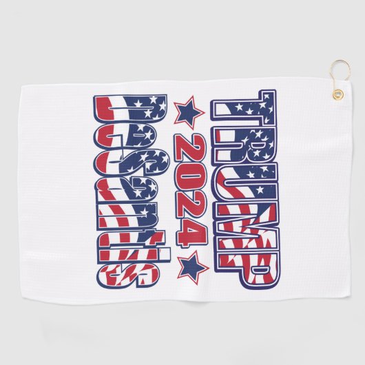 Trump en DeSantis 2024 Golfhanddoek (Horizontaal)